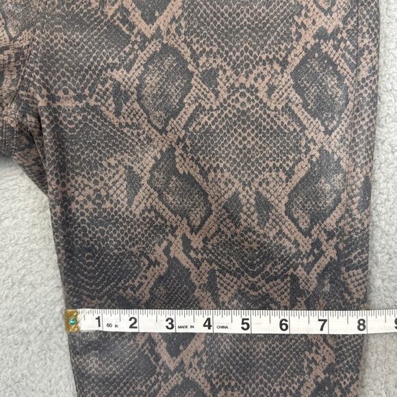J Brand Women’s Lillie Coated Boa Patterned Cigarette Pants Size 29 Mobwife - Picture 8 of 13